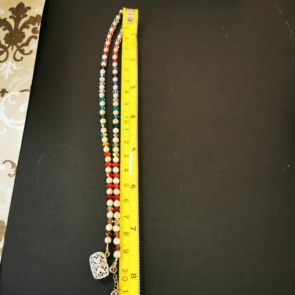 Rainbow Crystal Double Strand Bracelet - Picture 12 of 15